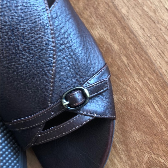 Max Studio brown leather samurai sandals 8.5 - Picture 3 of 5